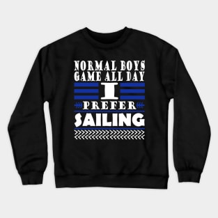 Sailing captain sailboat wind sea sailing ship Crewneck Sweatshirt